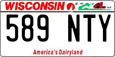 WI license plate 589NTY