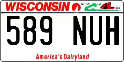 WI license plate 589NUH