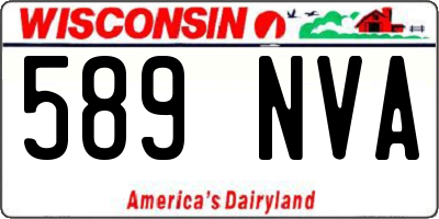 WI license plate 589NVA
