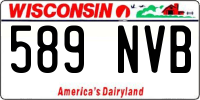 WI license plate 589NVB