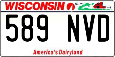 WI license plate 589NVD