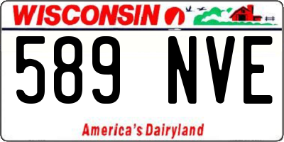 WI license plate 589NVE
