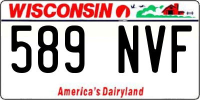 WI license plate 589NVF