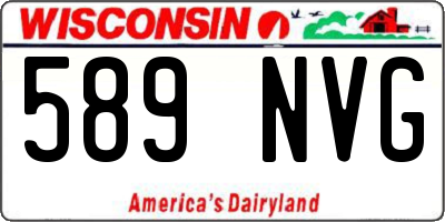 WI license plate 589NVG