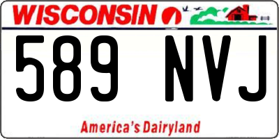 WI license plate 589NVJ