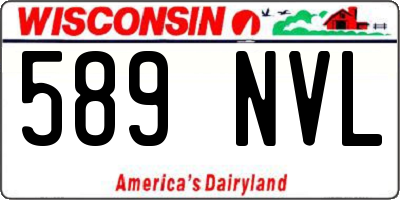 WI license plate 589NVL
