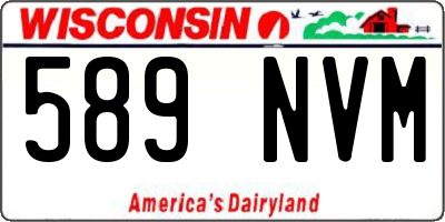 WI license plate 589NVM