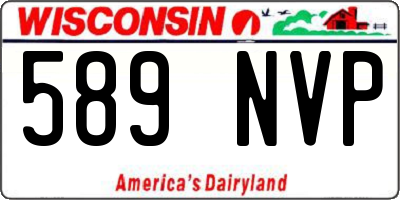 WI license plate 589NVP