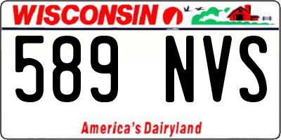 WI license plate 589NVS