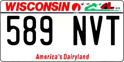 WI license plate 589NVT