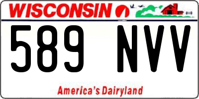 WI license plate 589NVV