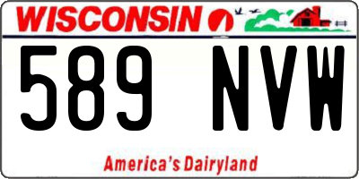 WI license plate 589NVW