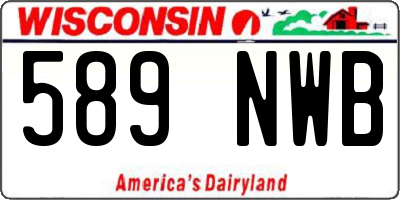 WI license plate 589NWB