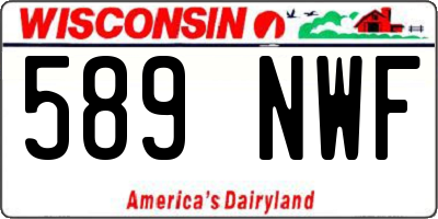 WI license plate 589NWF