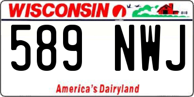 WI license plate 589NWJ