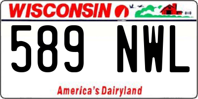 WI license plate 589NWL