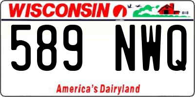 WI license plate 589NWQ