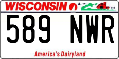 WI license plate 589NWR