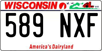 WI license plate 589NXF
