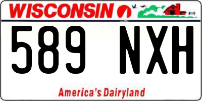 WI license plate 589NXH