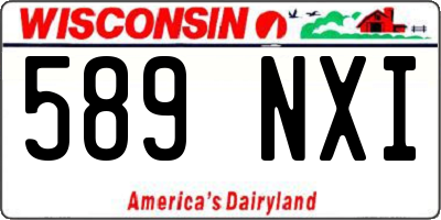 WI license plate 589NXI