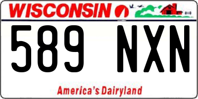 WI license plate 589NXN