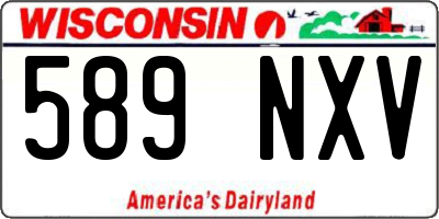 WI license plate 589NXV