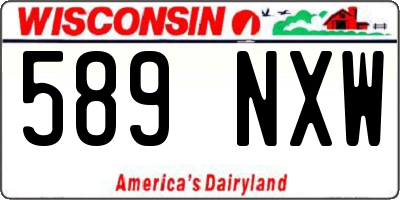 WI license plate 589NXW
