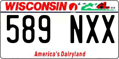 WI license plate 589NXX