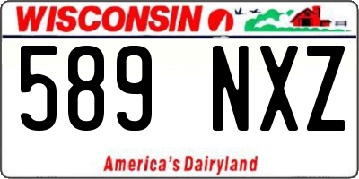 WI license plate 589NXZ