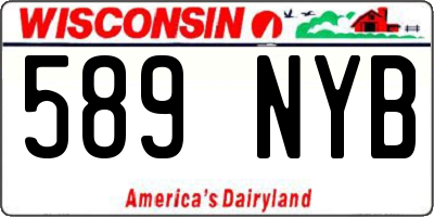 WI license plate 589NYB