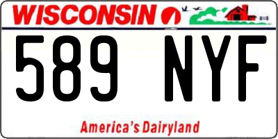 WI license plate 589NYF