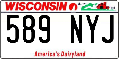 WI license plate 589NYJ