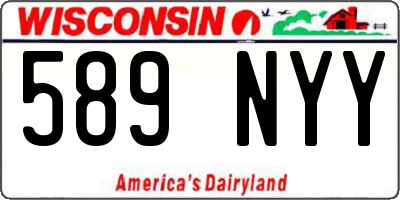 WI license plate 589NYY