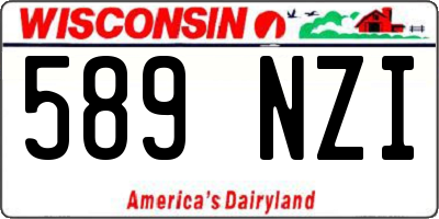 WI license plate 589NZI