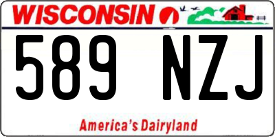 WI license plate 589NZJ