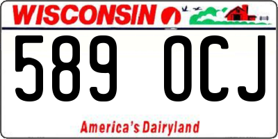 WI license plate 589OCJ