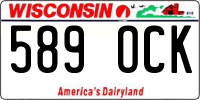 WI license plate 589OCK