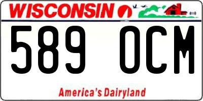 WI license plate 589OCM