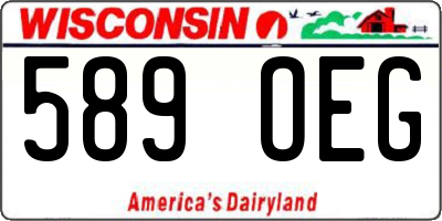 WI license plate 589OEG