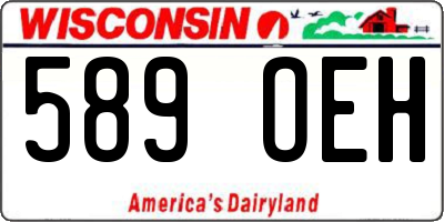 WI license plate 589OEH