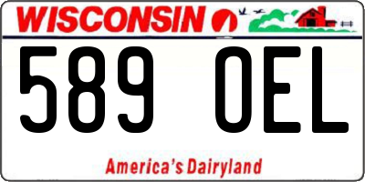 WI license plate 589OEL