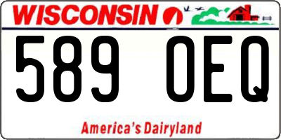 WI license plate 589OEQ
