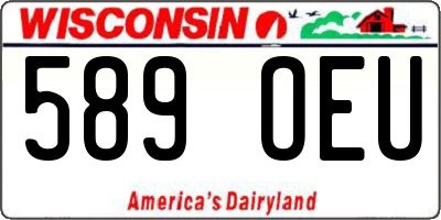 WI license plate 589OEU