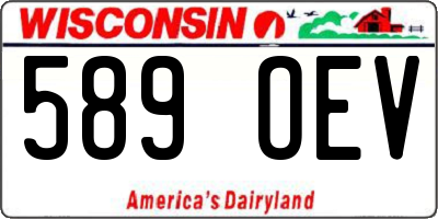 WI license plate 589OEV