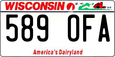 WI license plate 589OFA