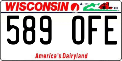 WI license plate 589OFE