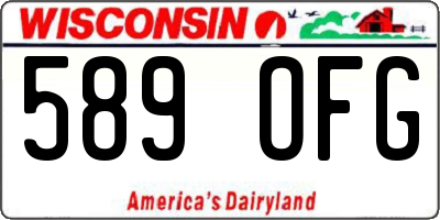 WI license plate 589OFG