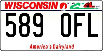 WI license plate 589OFL