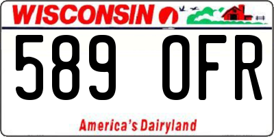 WI license plate 589OFR